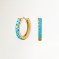 ARGOLLAS TURQUESA BAÑADAS EN ORO