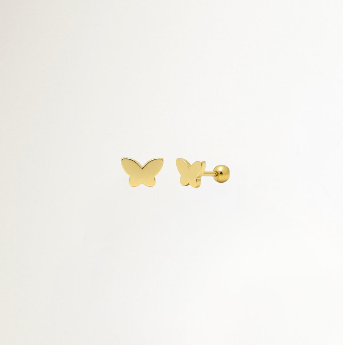 AROS MARIPOSA BAÑADO EN ORO (1 UNIDAD)