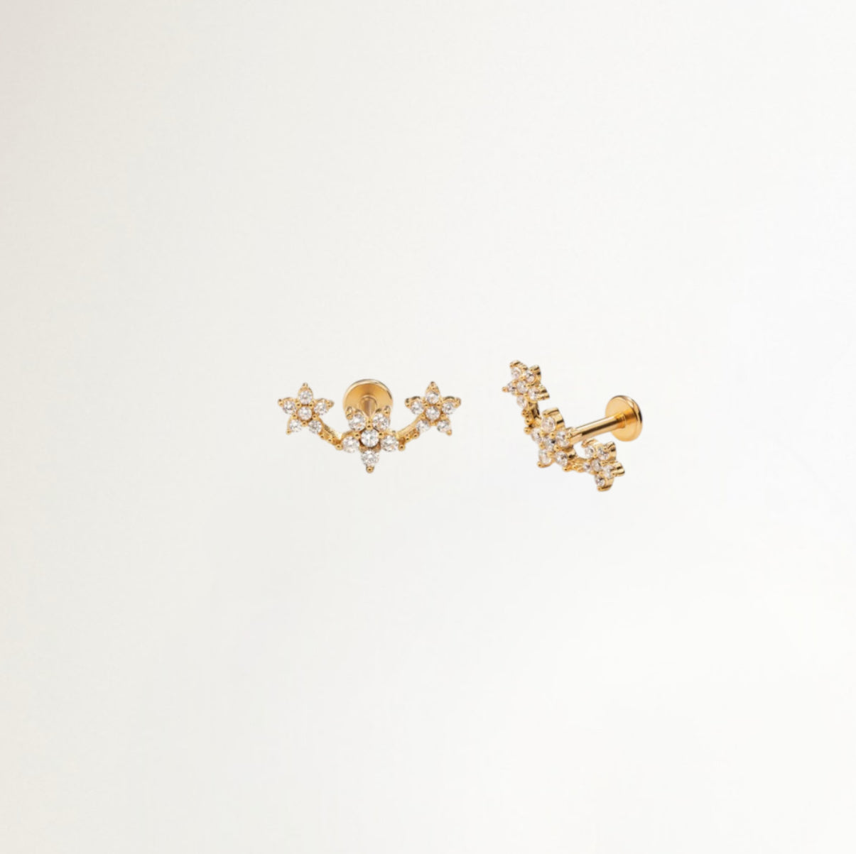 PIERCING CONSTELACION BAÑADO EN ORO (1 UNIDAD)