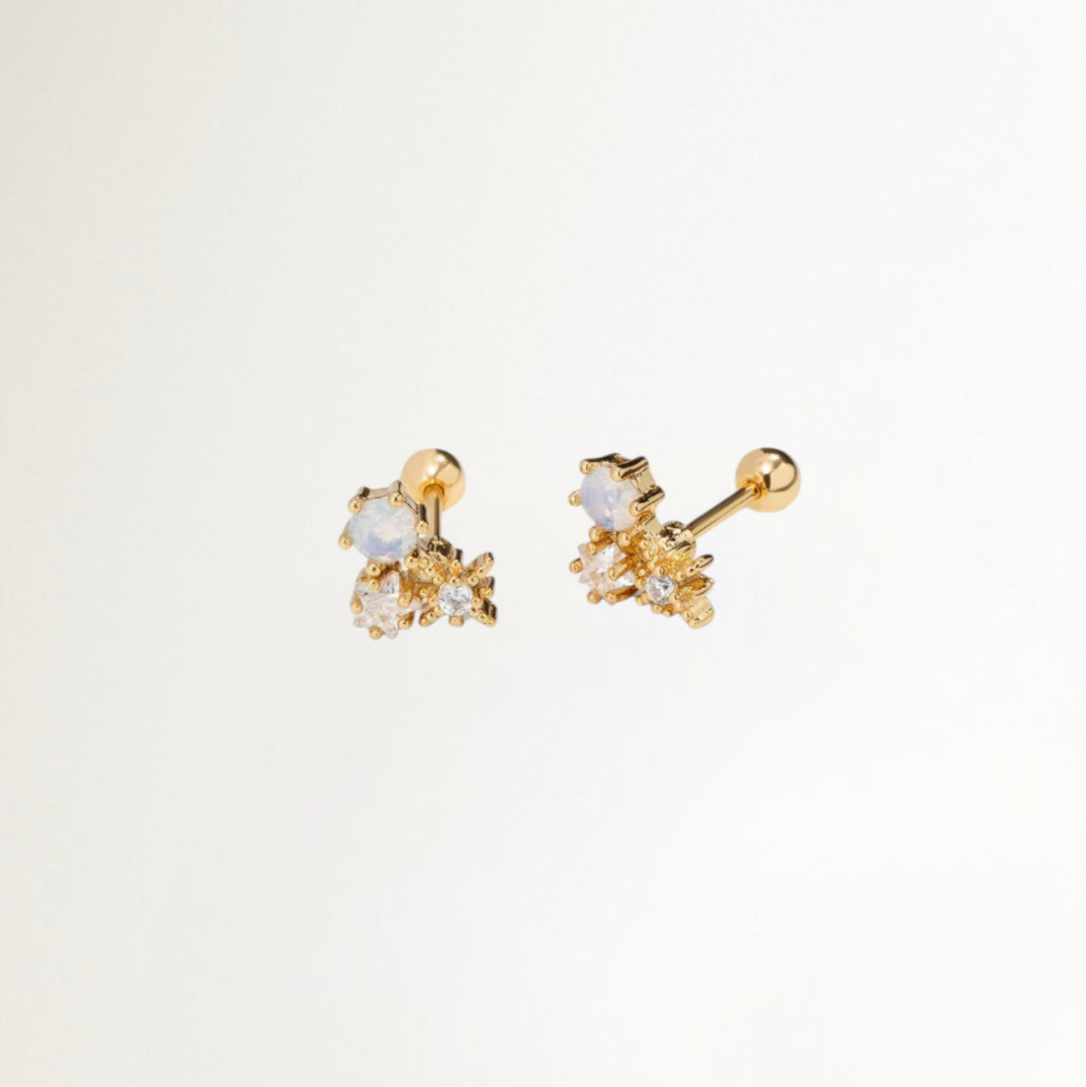 PIERCING AURORA BAÑADO EN ORO (1 UNIDAD)