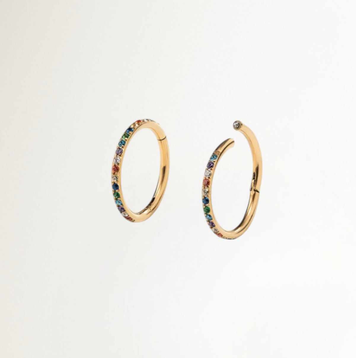 ARGOLLAS MULTICOLOR BAÑADAS EN ORO