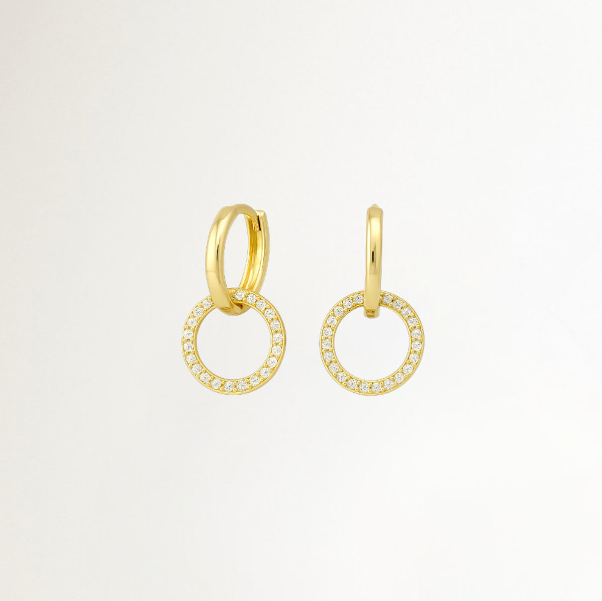 ARGOLLA CIRCULO BAÑADAS EN ORO