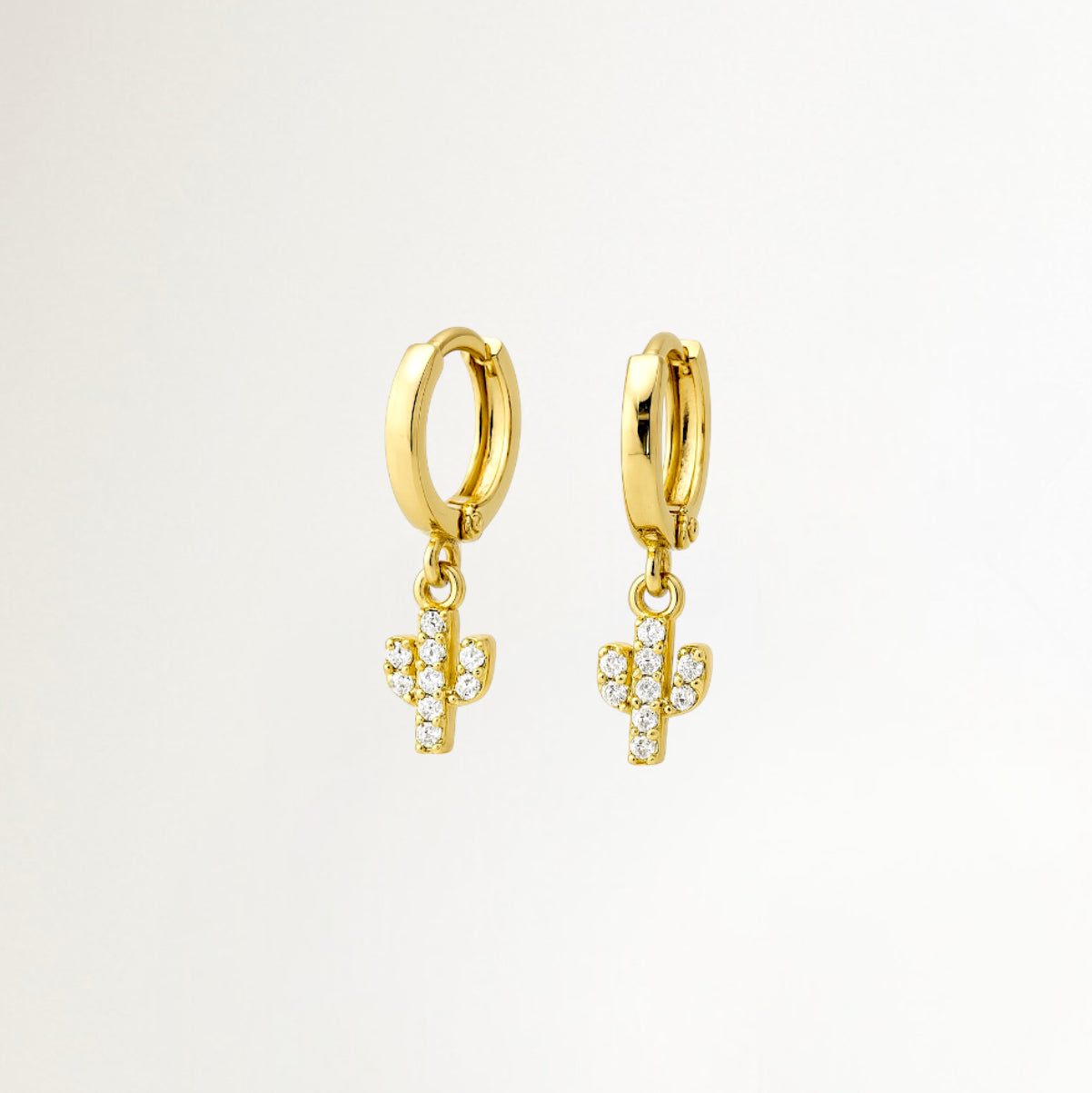 ARGOLLAS CACTUS BAÑADAS EN ORO