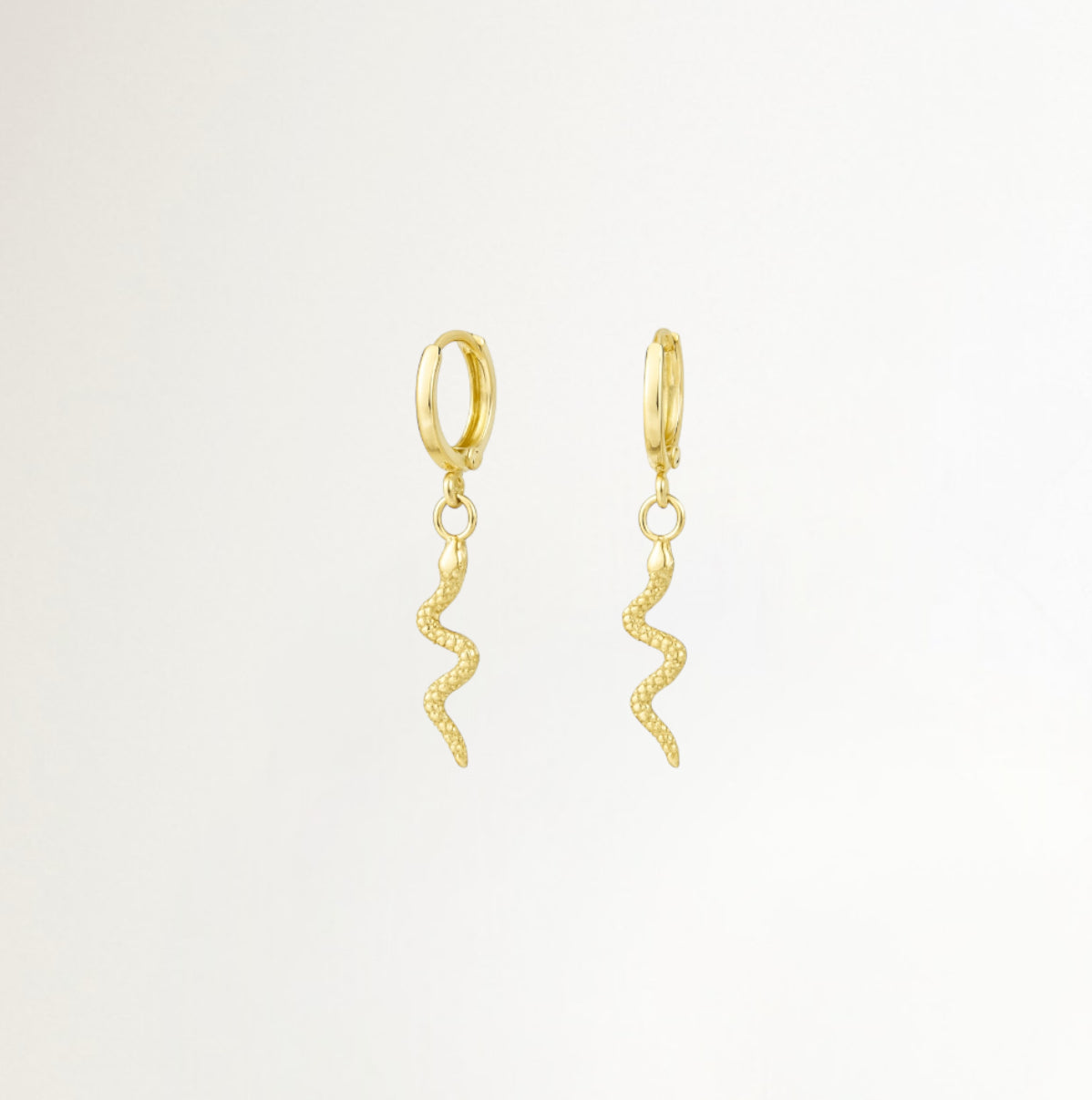 ARGOLLAS SERPIENTE BAÑADAS EN ORO