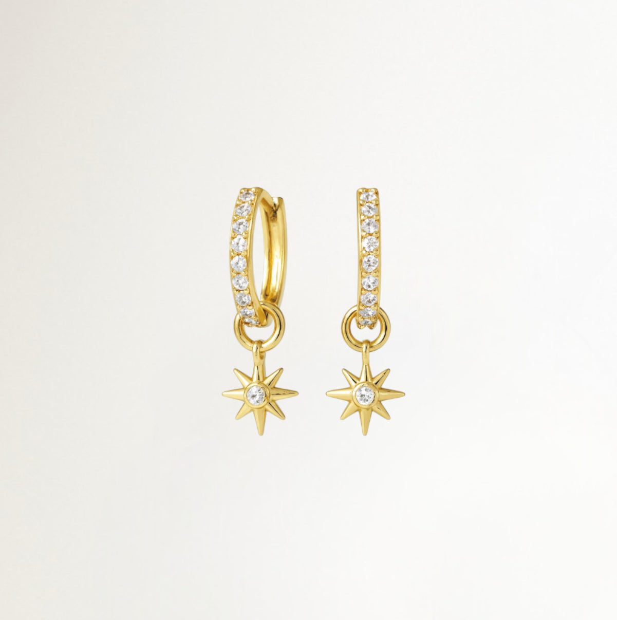 ARGOLLA ESTRELLA BAÑADAS EN ORO