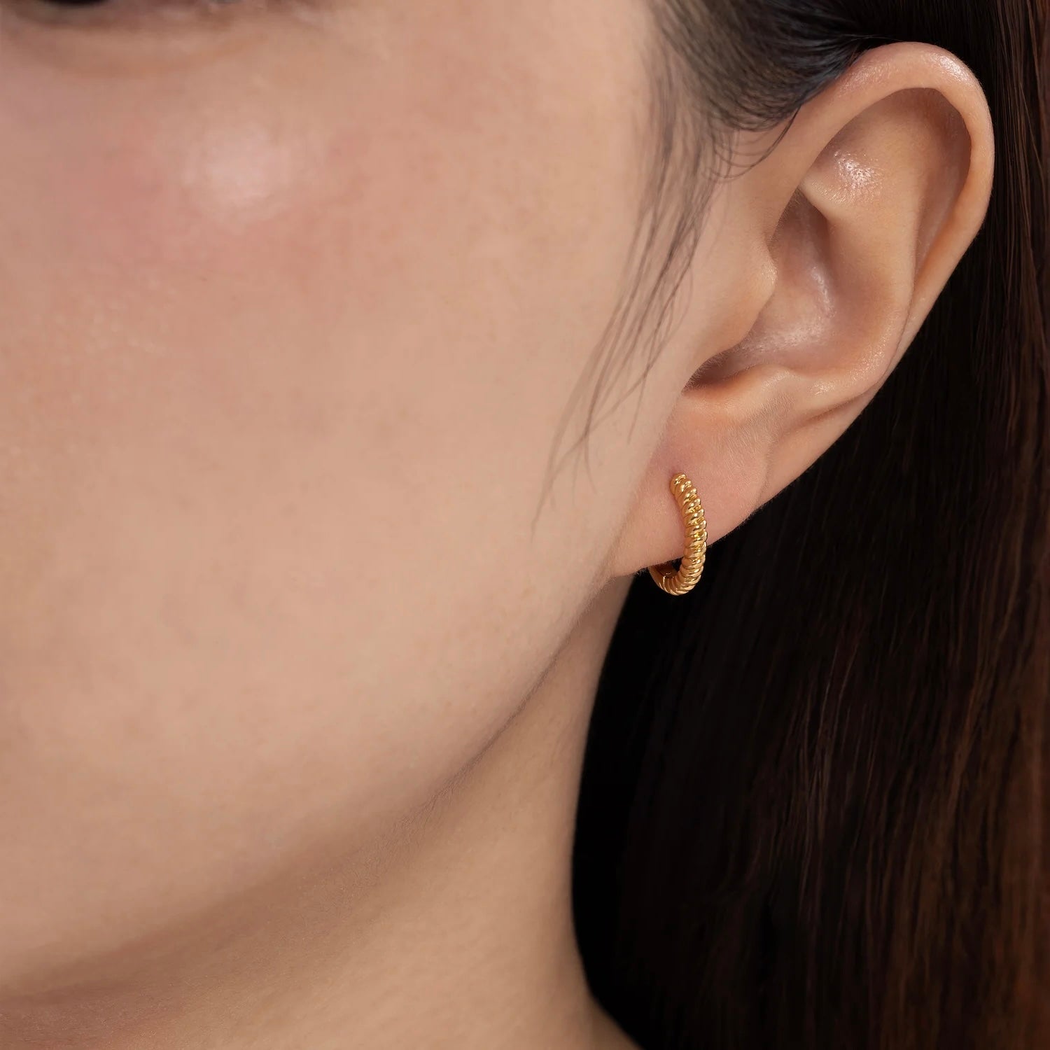 ARGOLLAS CADENA BAÑADAS EN ORO