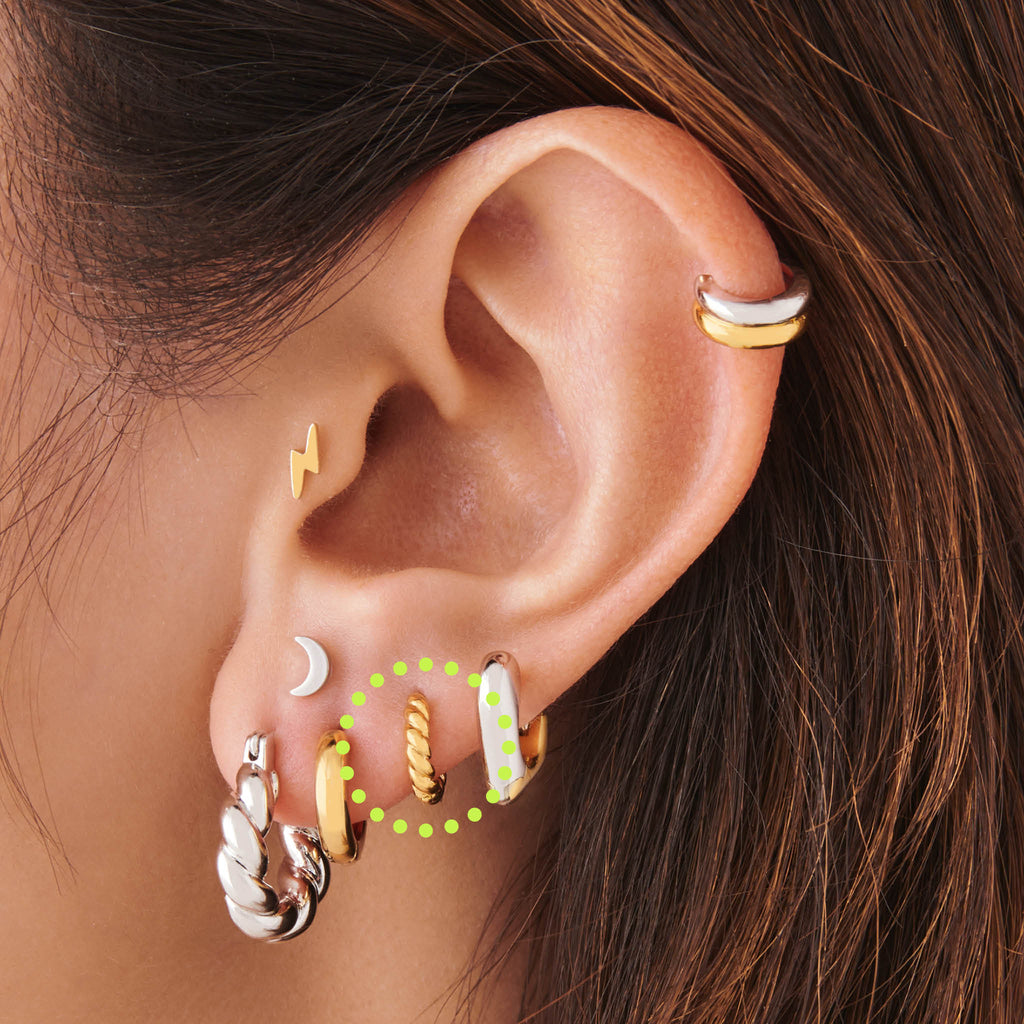 ARGOLLAS CADENA BAÑADAS EN ORO