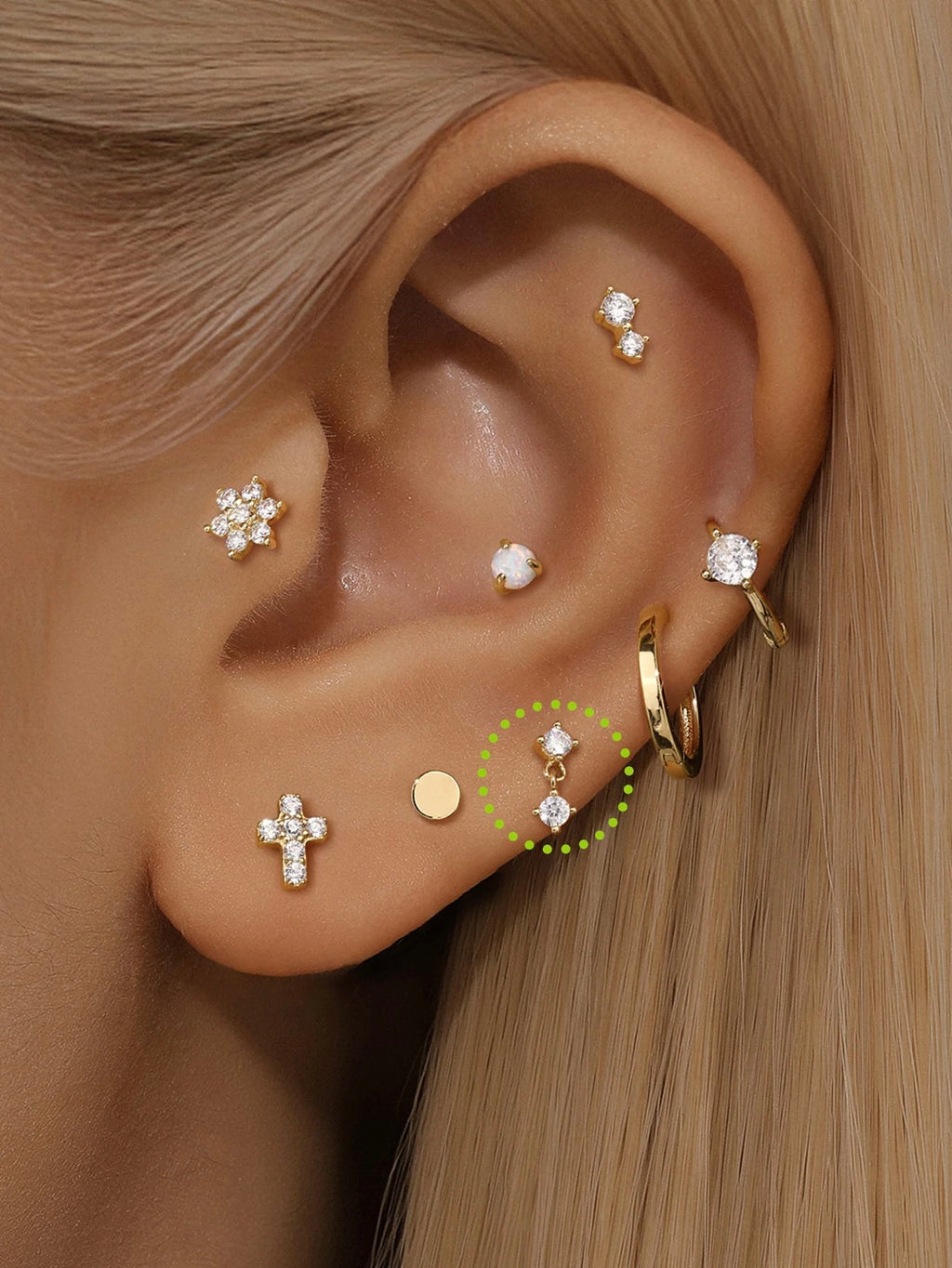 AROS DOBLE BAÑADOS EN ORO