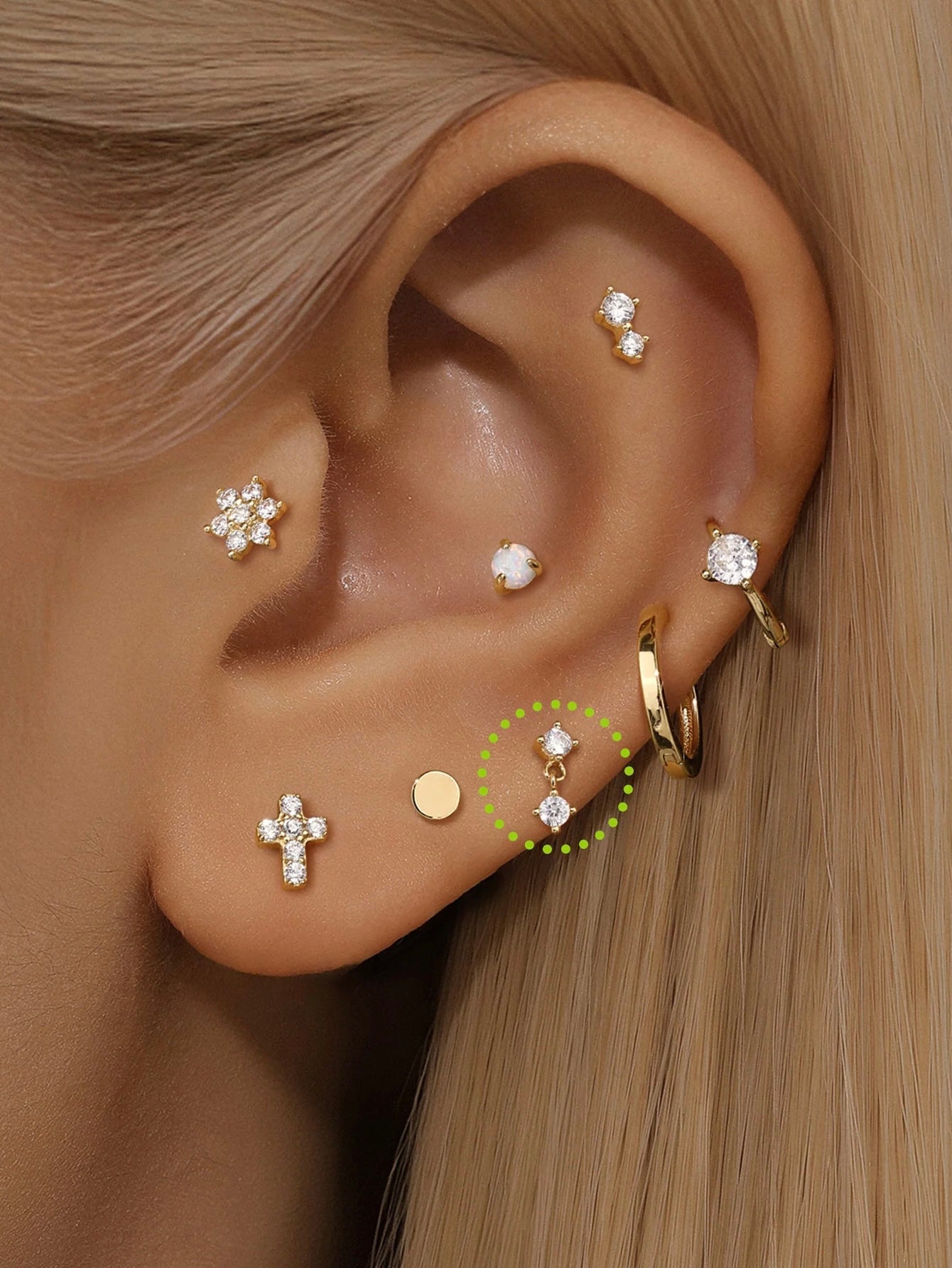 AROS DOBLE BAÑADOS EN ORO