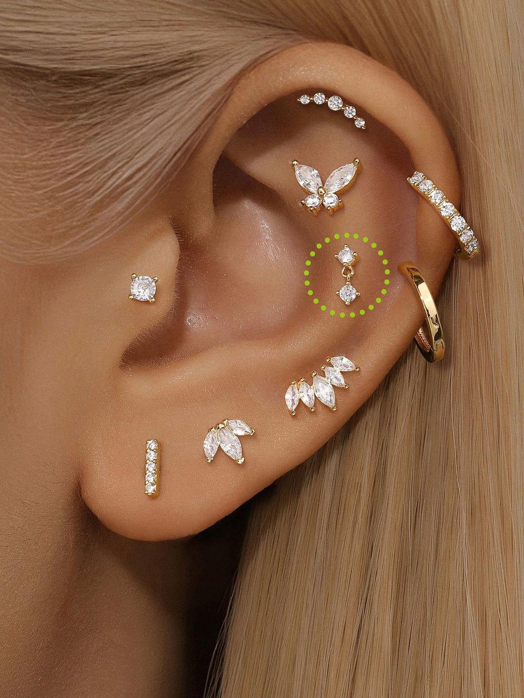 AROS DOBLE BAÑADOS EN ORO