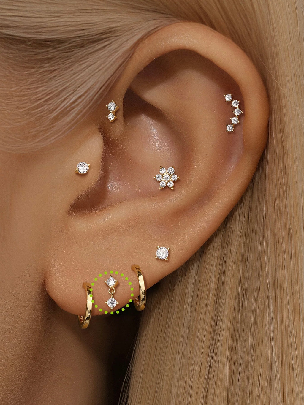 AROS DOBLE BAÑADOS EN ORO