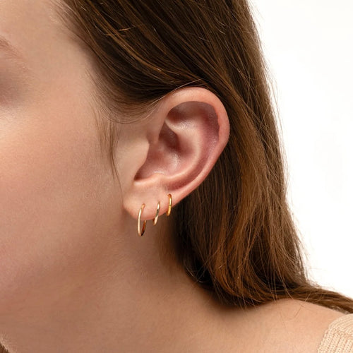 ARGOLLAS BAÑADAS EN ORO 10MM