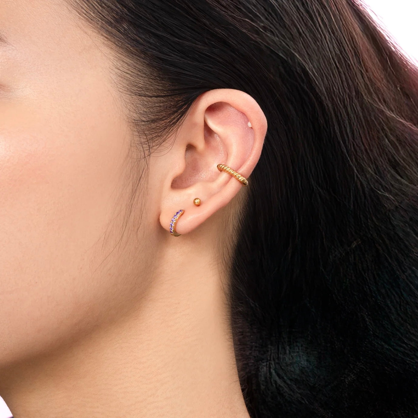 ARGOLLAS CADENA BAÑADAS EN ORO