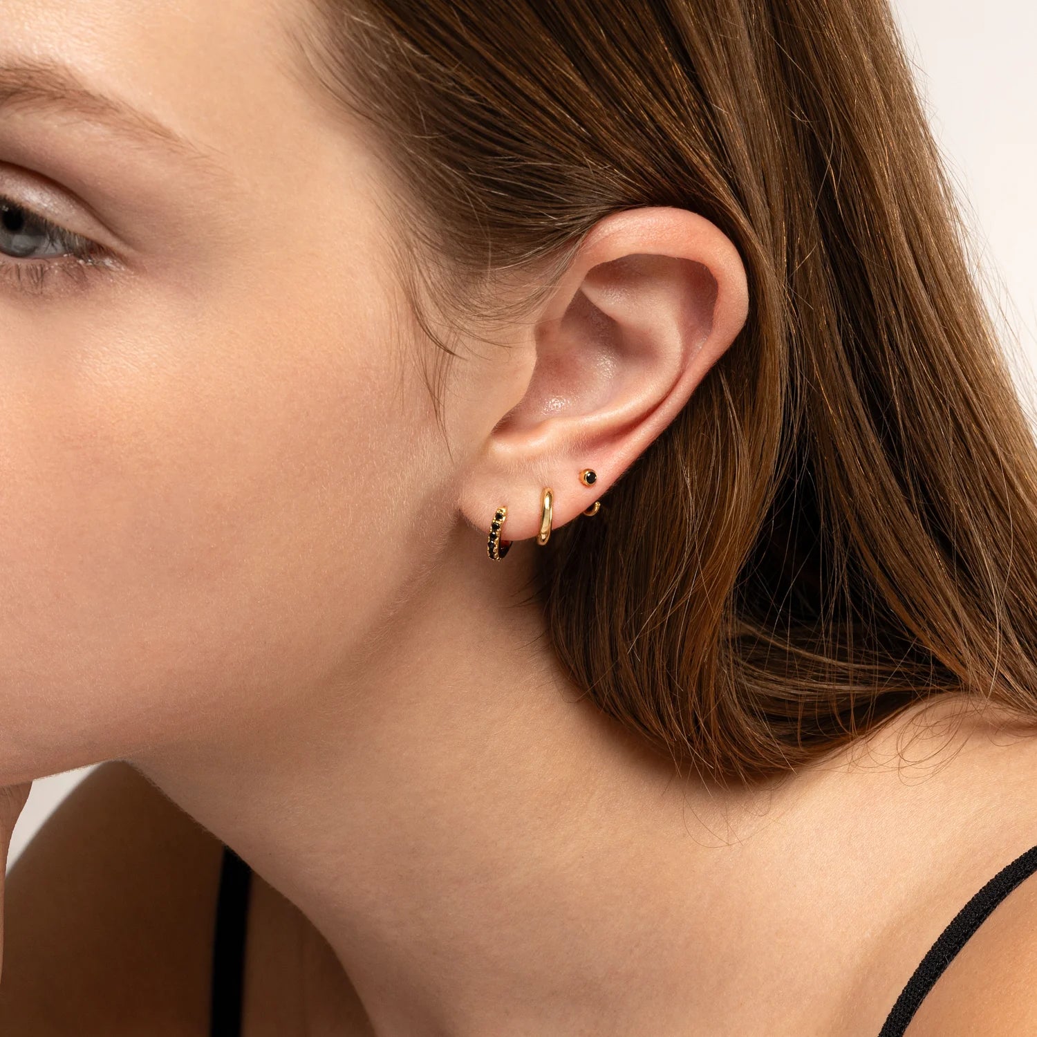 ARGOLLAS LISAS BAÑADAS EN ORO 11MM