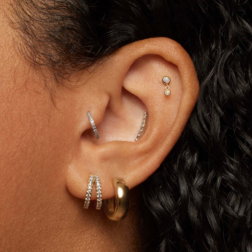 ARGOLLAS LISAS BAÑADAS EN ORO