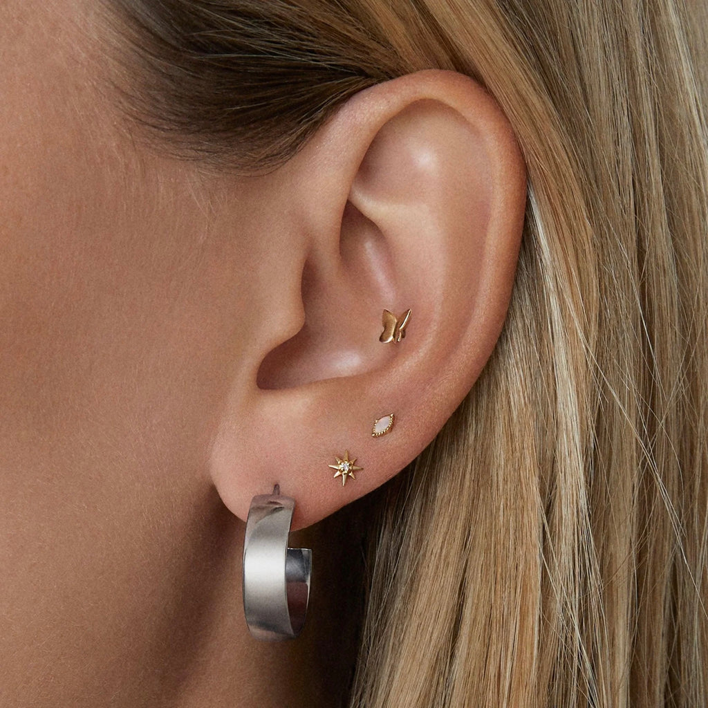 AROS MARIPOSA BAÑADOS EN ORO