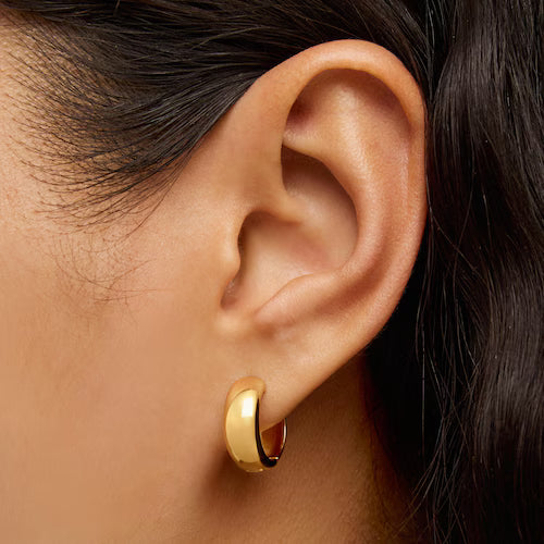 ARGOLLAS LISAS BAÑADAS EN ORO