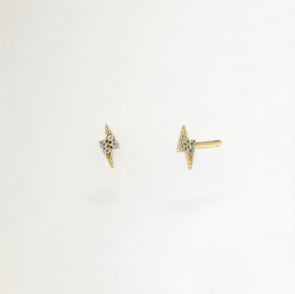 AROS CIRCON RAYO BAÑADOS EN ORO