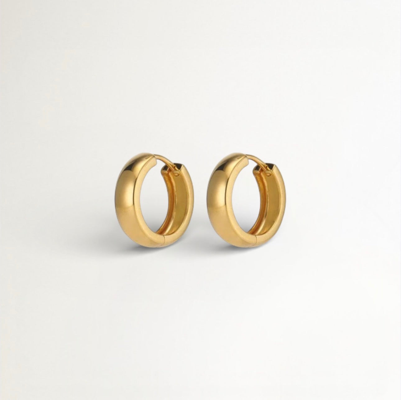 ARGOLLAS LISAS BAÑADAS EN ORO