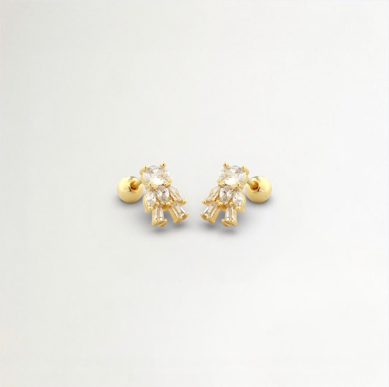 PIERCINGS CIRCON BAÑADO EN ORO (1 UNIDAD)