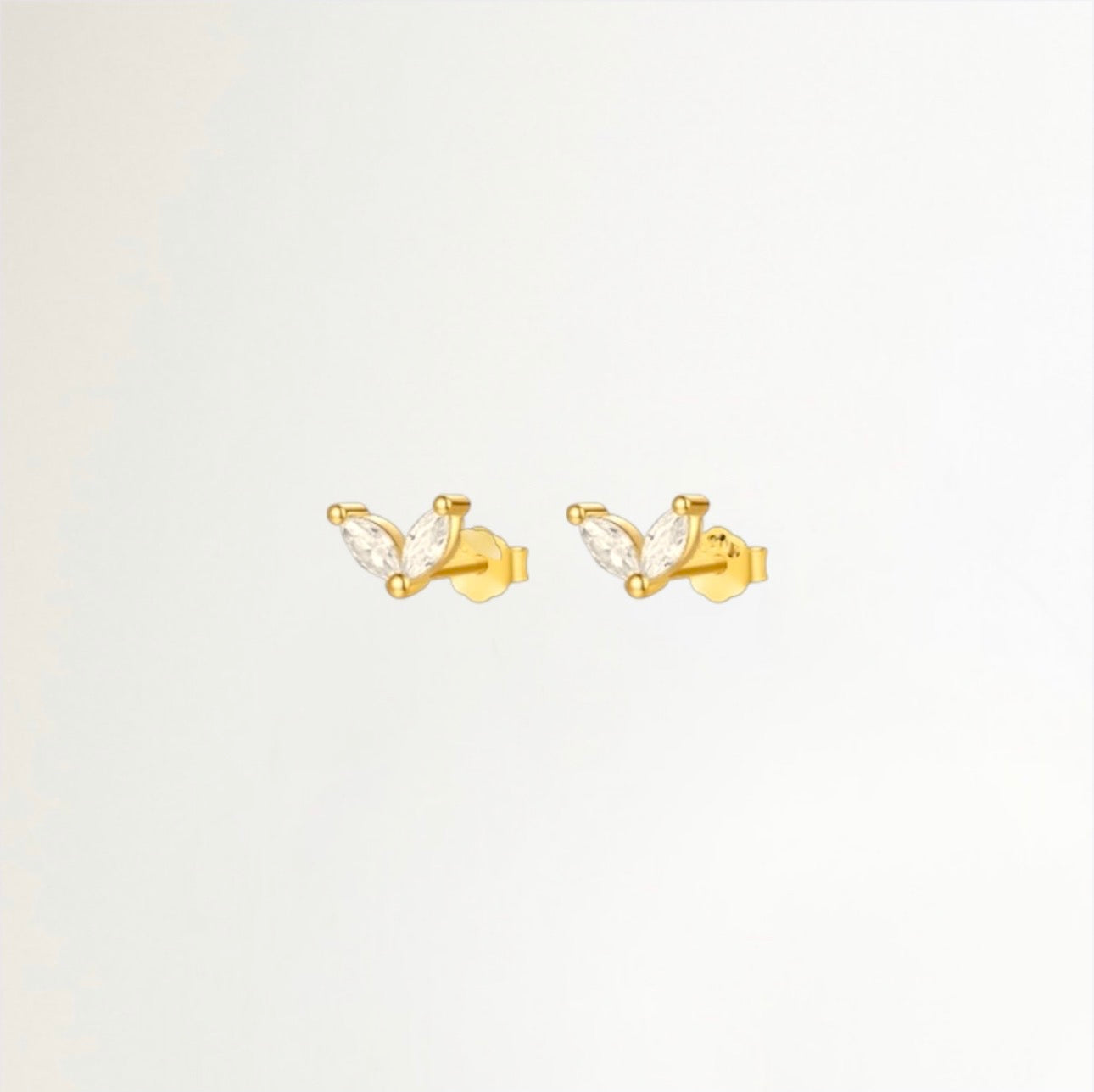 AROS ALA FLORAL BAÑADOS EN ORO