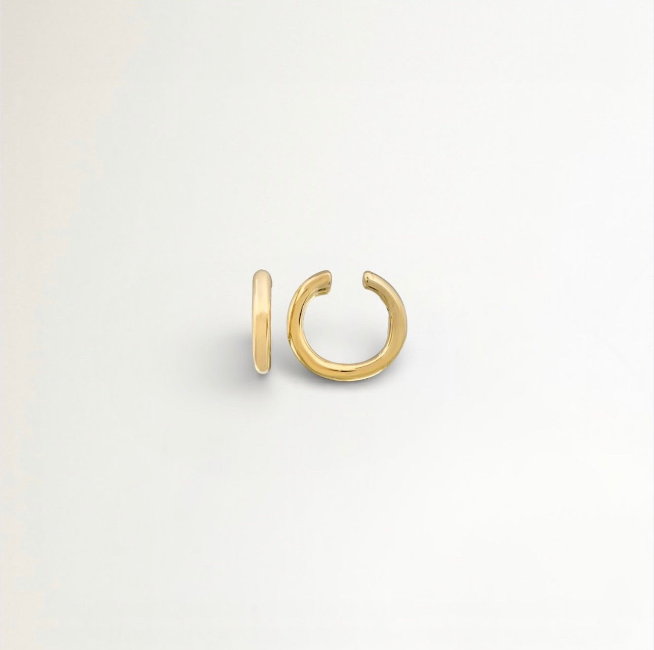 EARCUFFS DELGADO LISOS BAÑADOS EN ORO