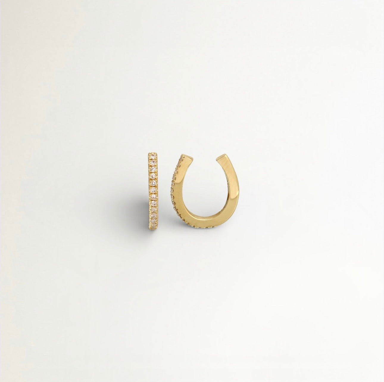 EARCUFFS CIRCONIA BAÑADOS EN ORO