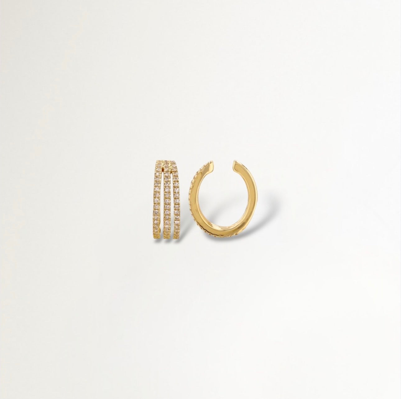 EARCUFFS CIRCONIA DE 3 LINEAS