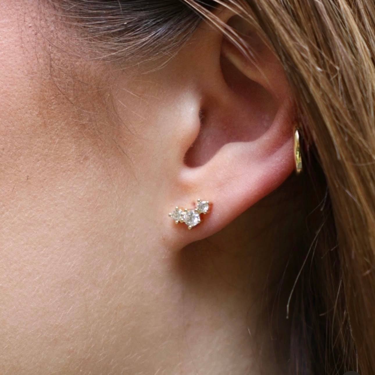 EARCUFFS DELGADO LISOS BAÑADOS EN ORO