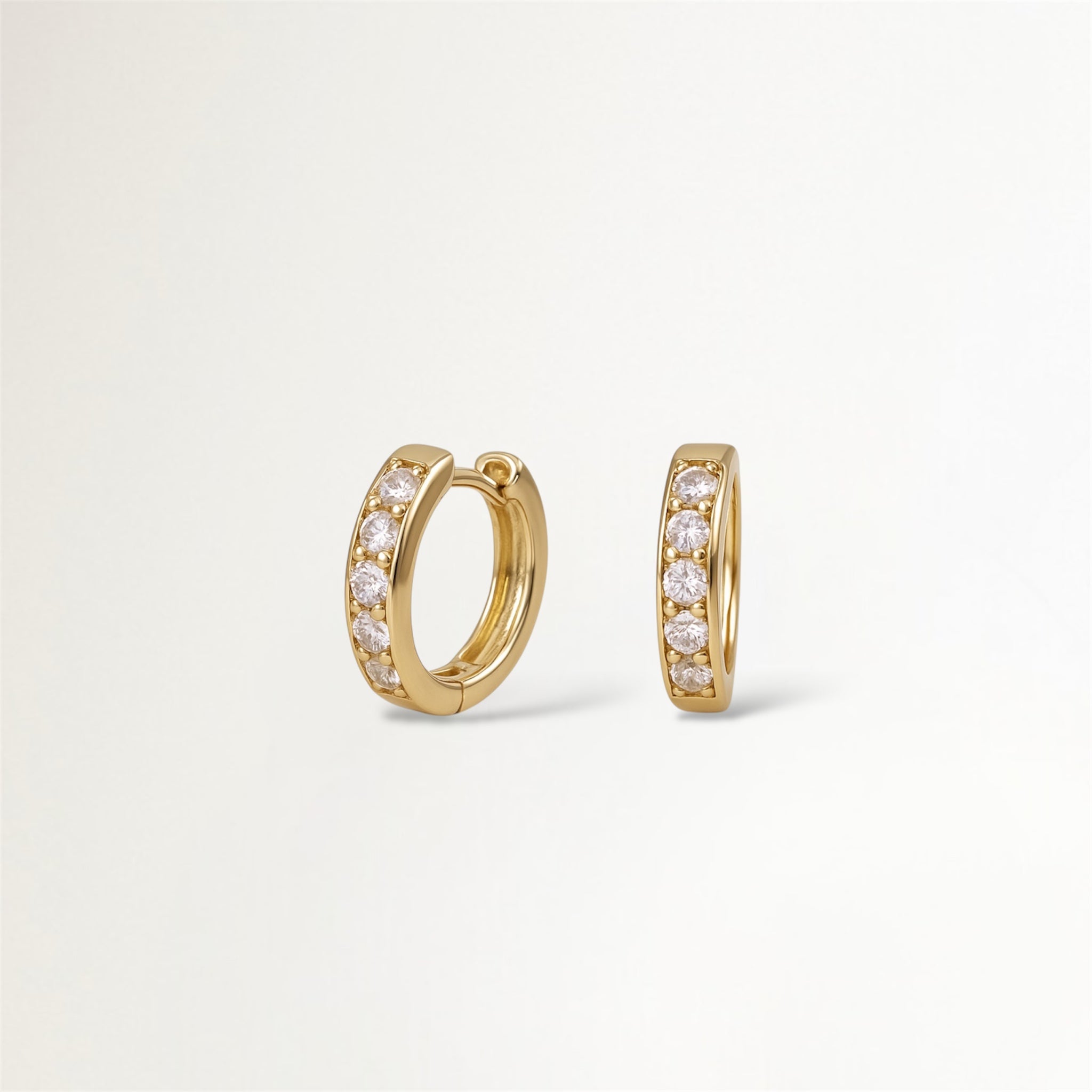 ARGOLLAS CIRCON BAÑADAS EN ORO