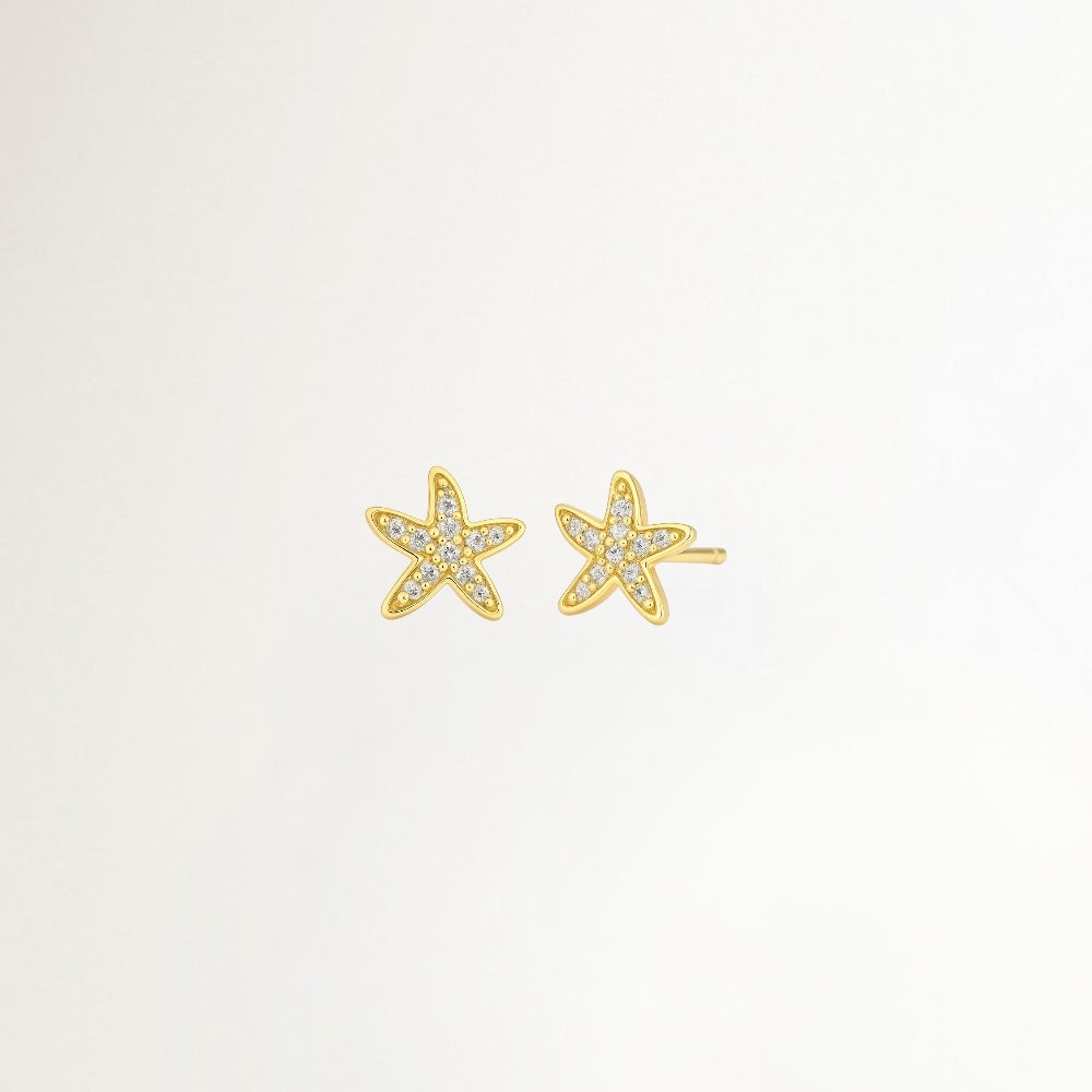 AROS ESTRELLA DE MAR BAÑADOS EN ORO