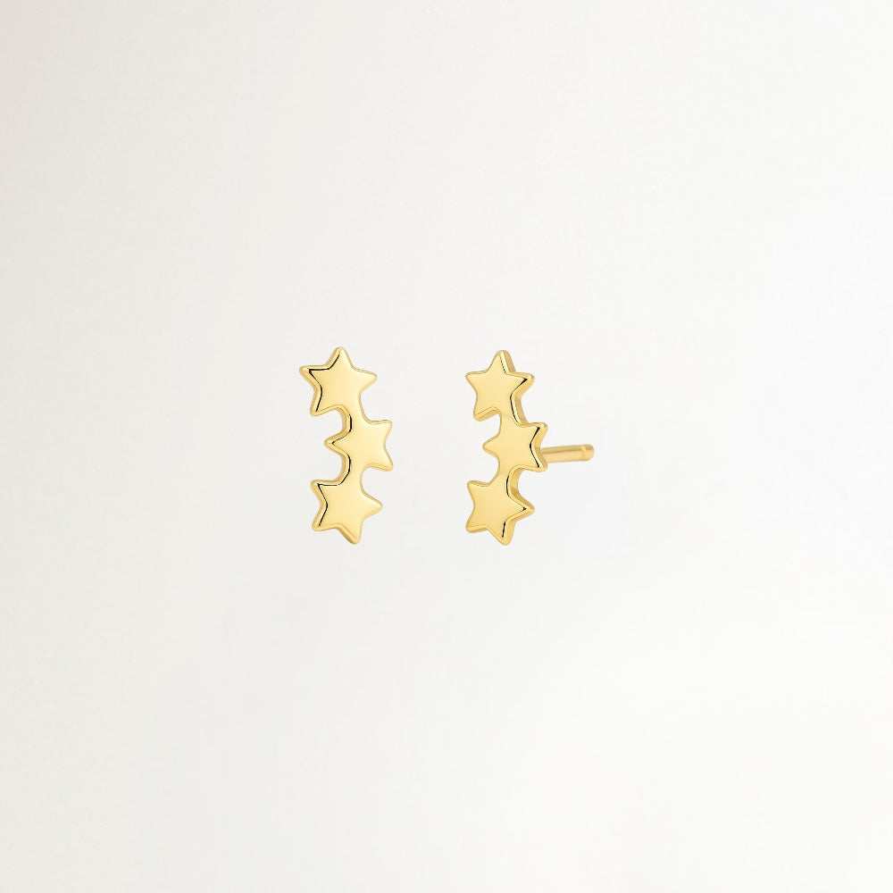 AROS ESTRELLAS BAÑADOS EN ORO