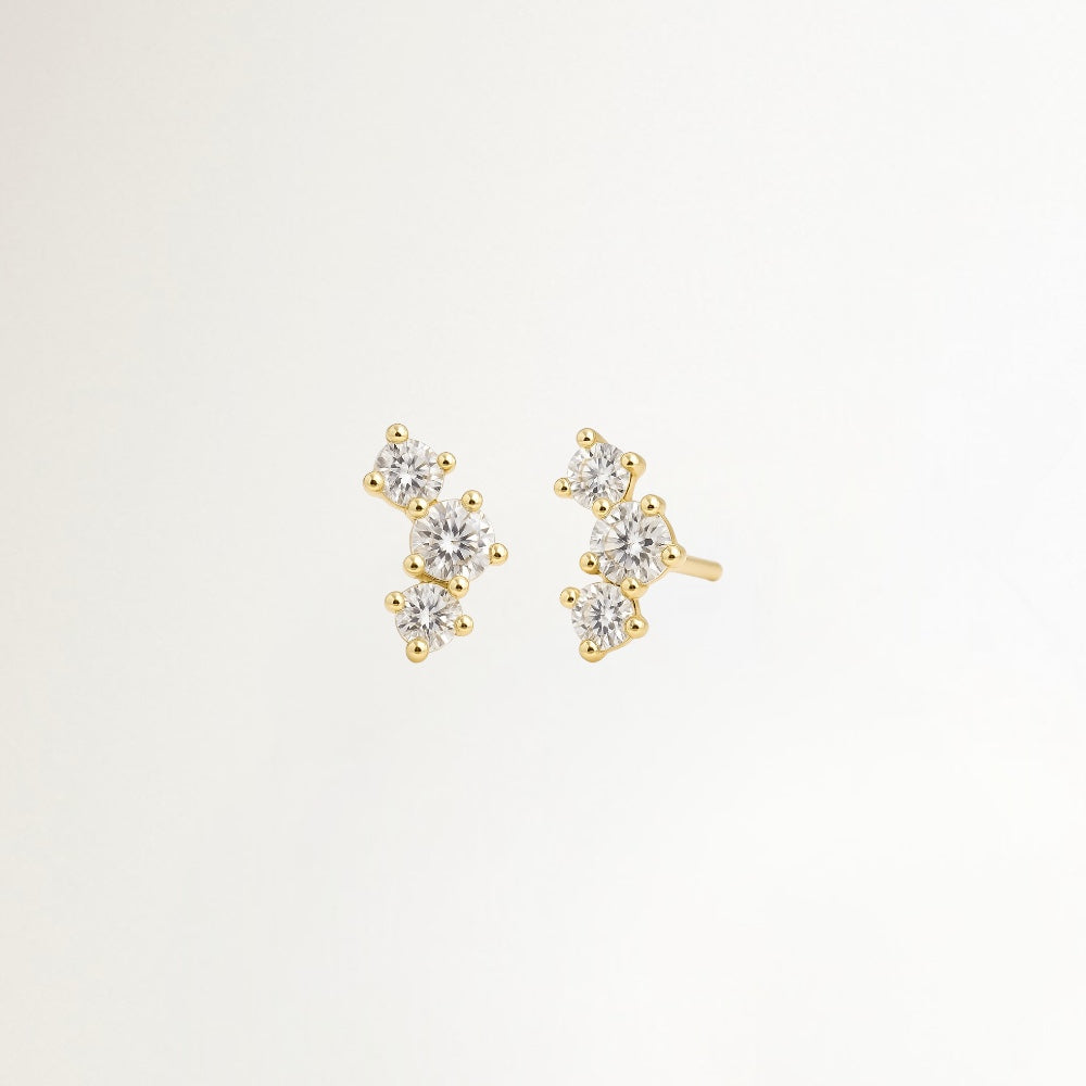 AROS DE CIRCONES BAÑADOS EN ORO