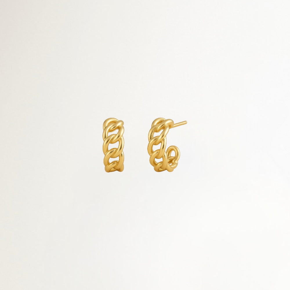 AROS ESLABON BAÑADOS EN ORO