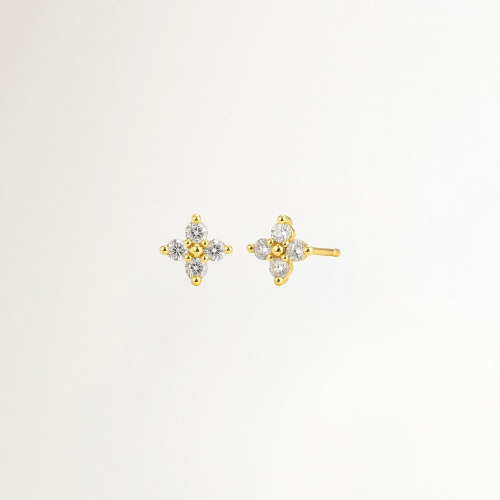 AROS FLOR BAÑADOS EN ORO