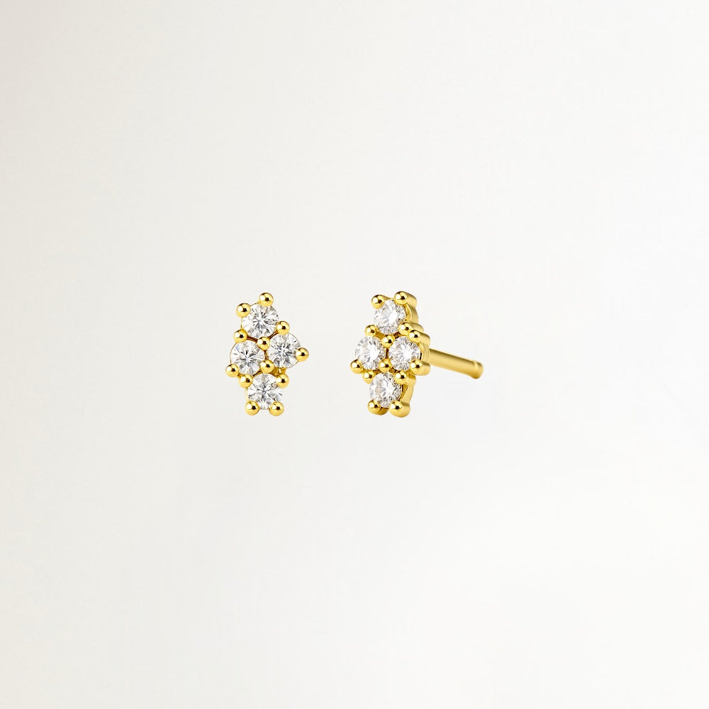 AROS DE CIRCONES BAÑADOS EN ORO