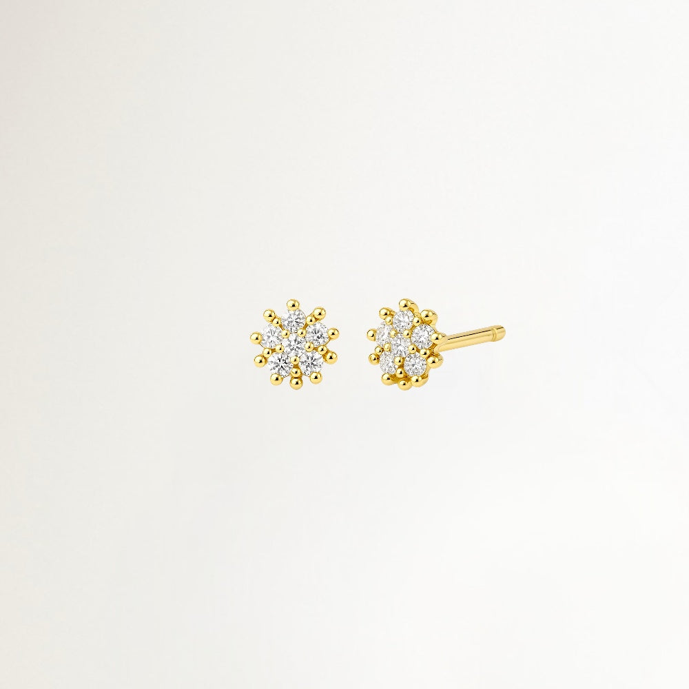 AROS FLOR BAÑADOS EN ORO