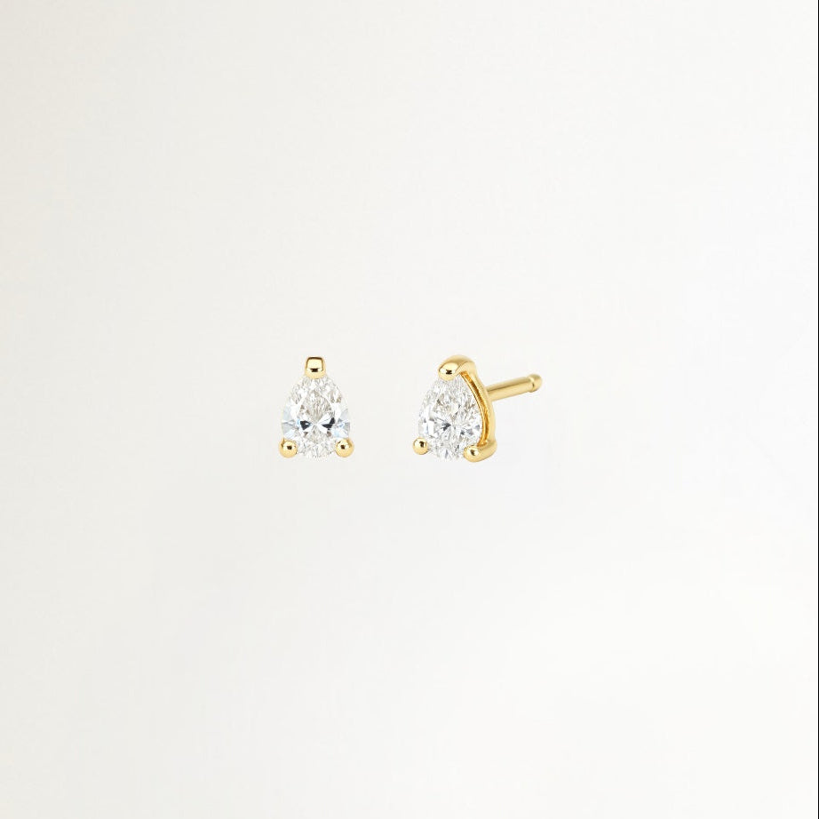 AROS GOTA CIRCON BAÑADOS EN ORO