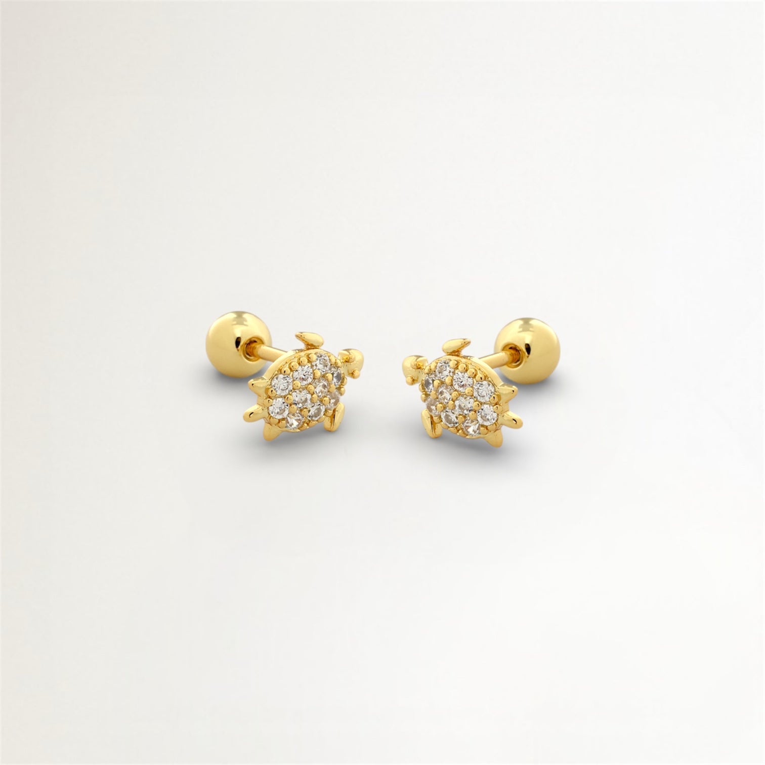 PIERCINGS TORTUGA BAÑADO EN ORO (1 UNIDAD)