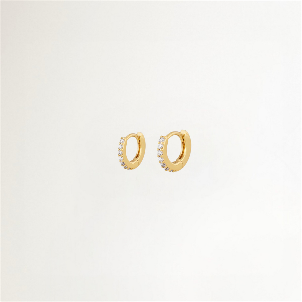 ARGOLLAS SHINE BAÑADAS EN ORO 8MM