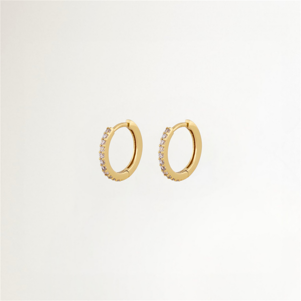 ARGOLLAS SHINE BAÑADAS EN ORO 13MM