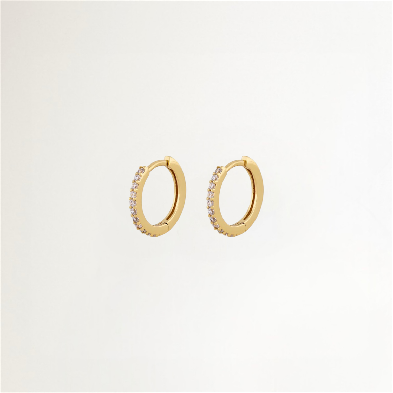 ARGOLLAS SHINE BAÑADAS EN ORO 13MM