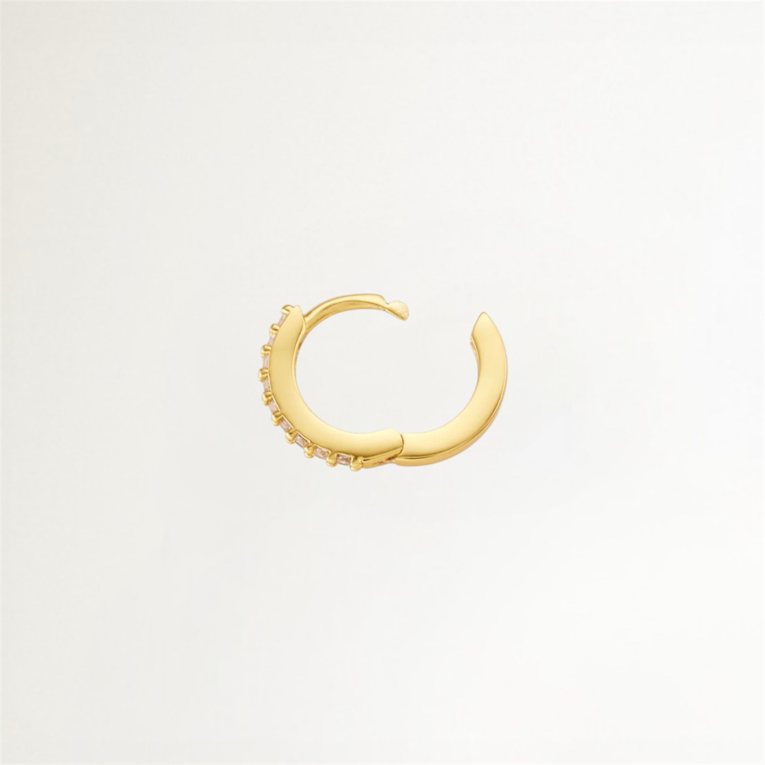 ARGOLLAS SHINE BAÑADAS EN ORO 13MM