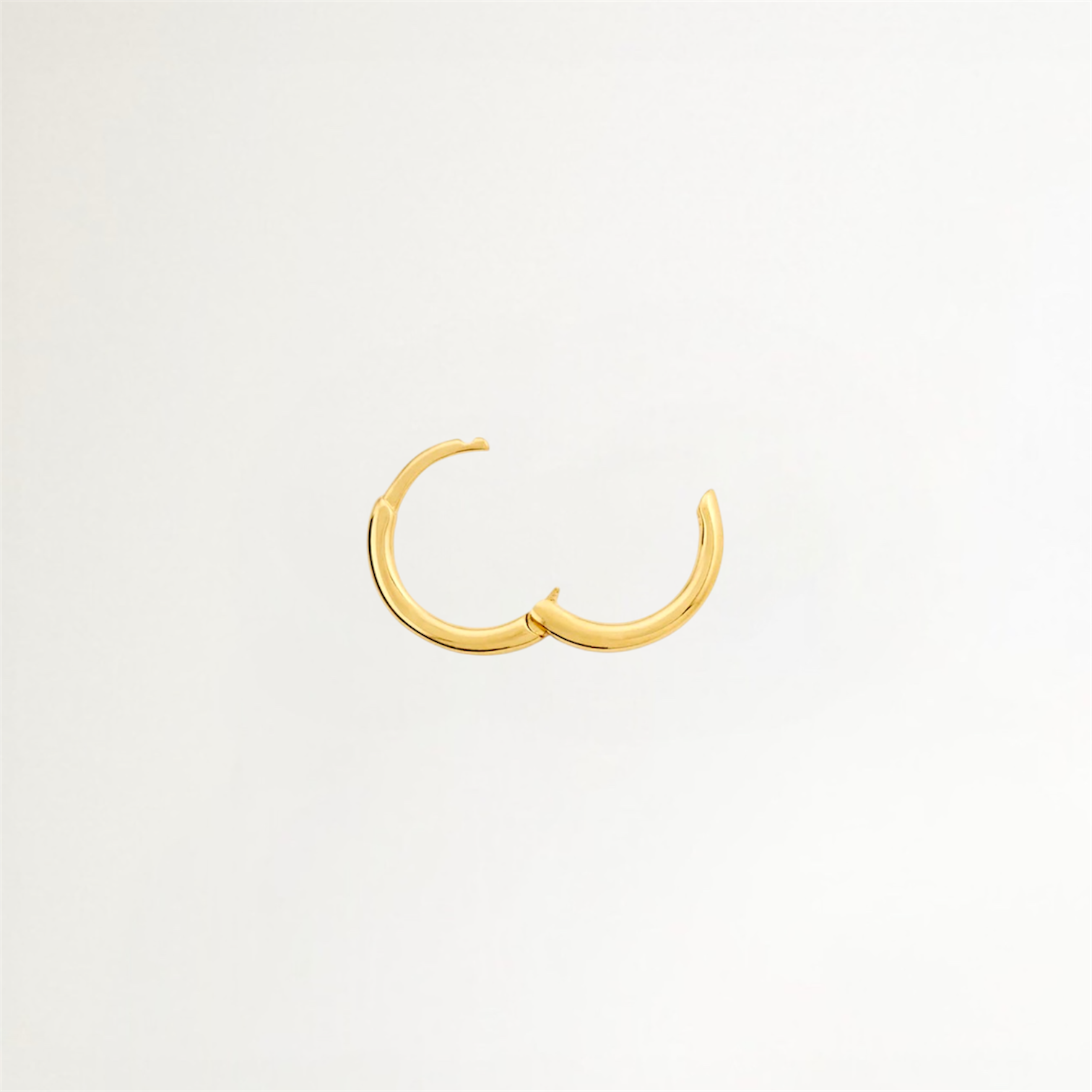 ARGOLLAS LISAS BAÑADAS EN ORO 11MM