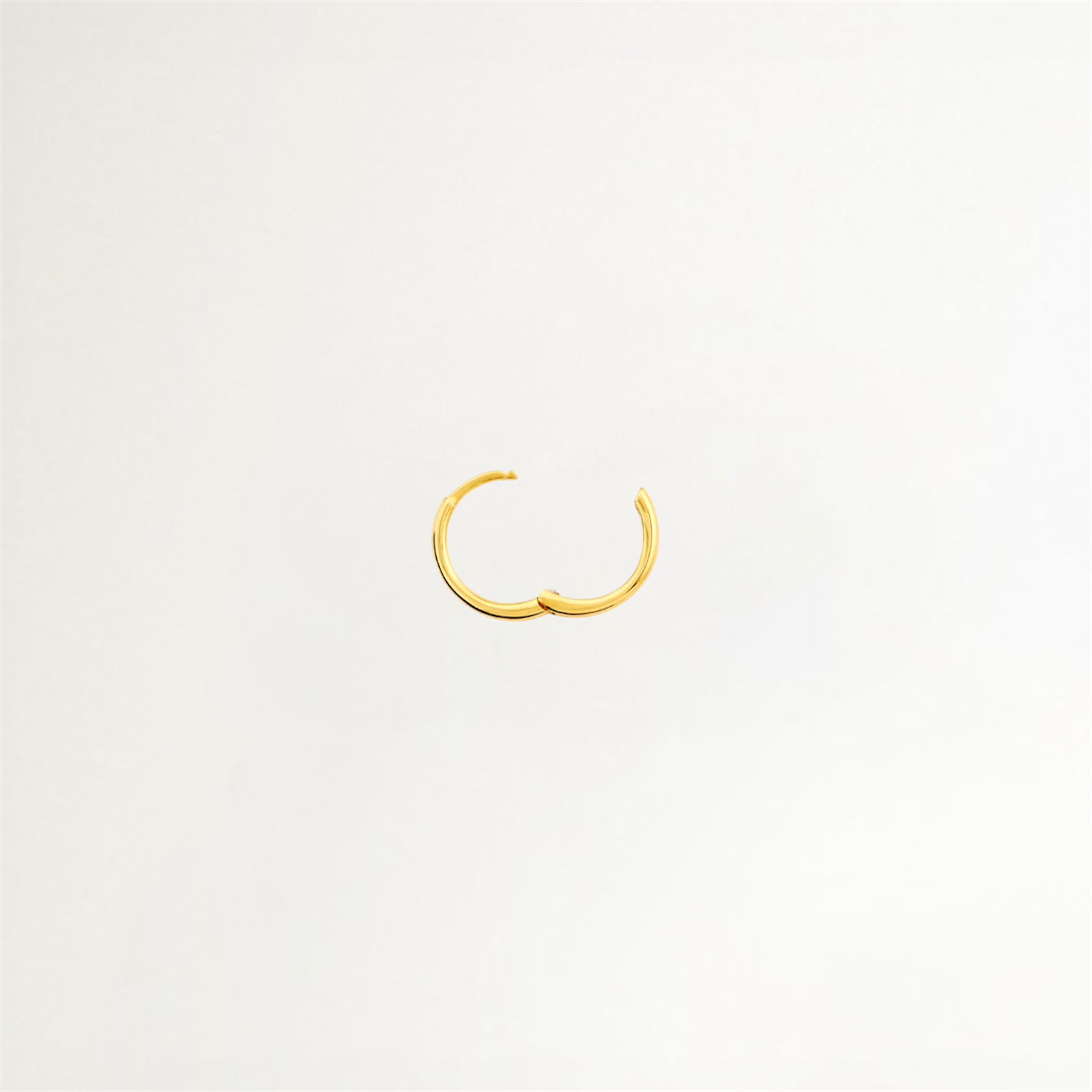 ARGOLLAS LISAS BAÑADAS EN ORO 9MM