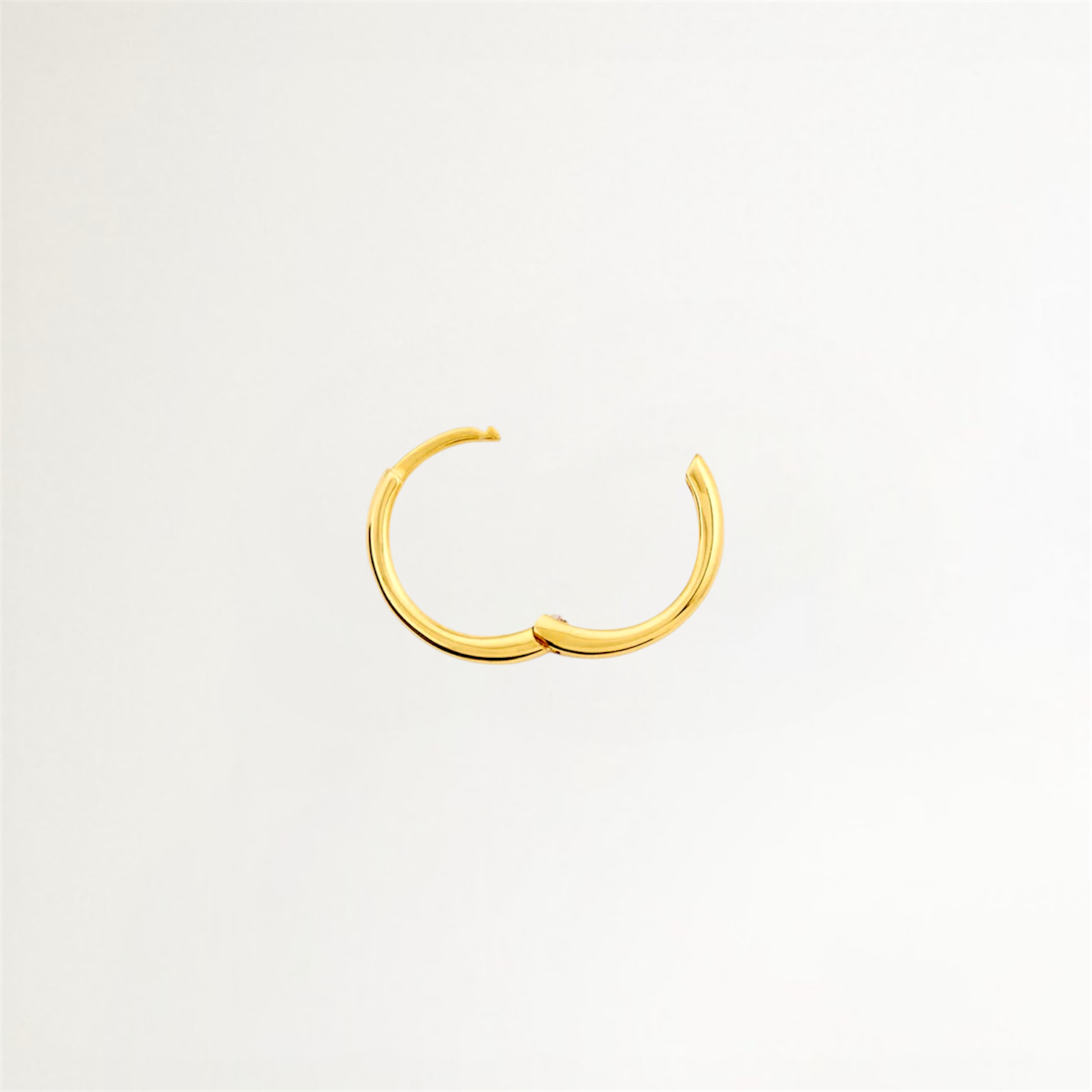 ARGOLLAS LISAS BAÑADAS EN ORO 13MM