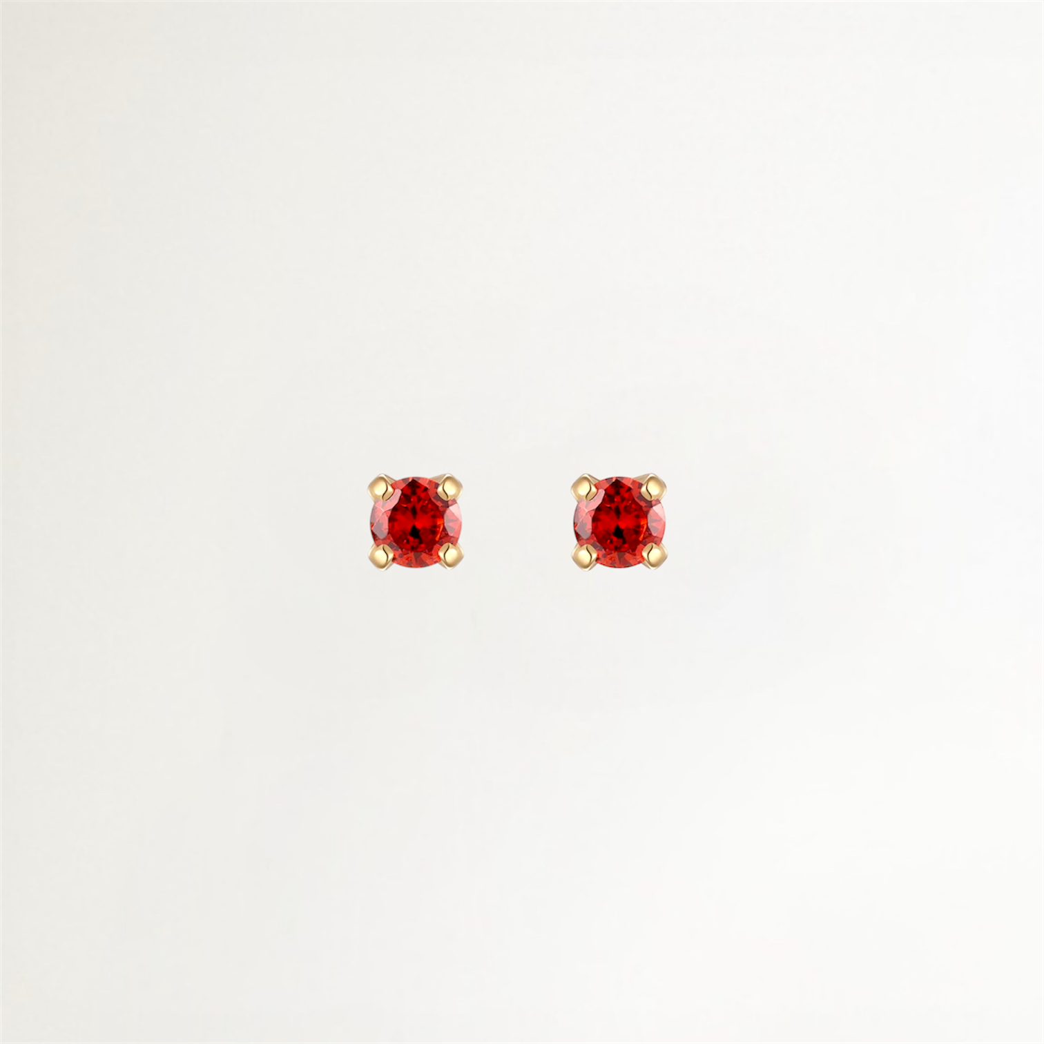 AROS CIRCON NARANJA BAÑADOS EN ORO