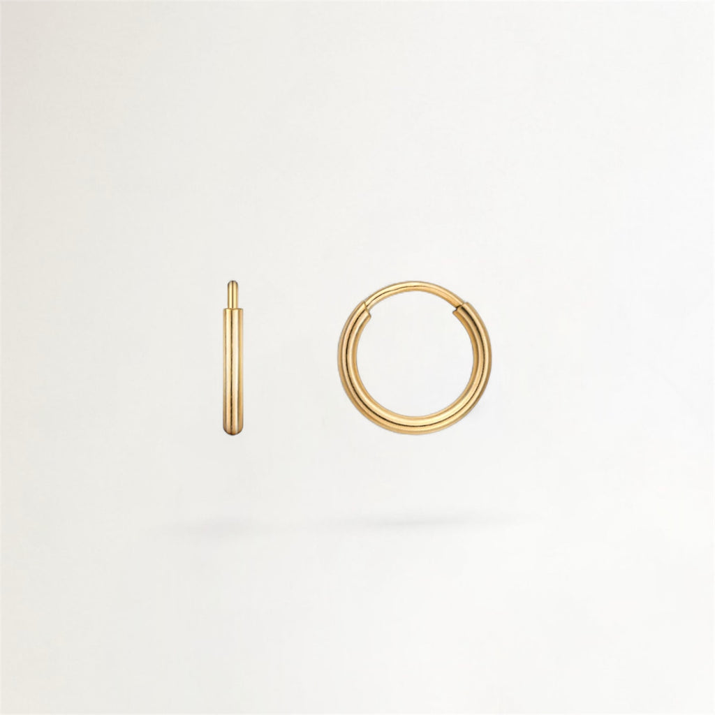 ARGOLLAS BAÑADAS EN ORO 10MM