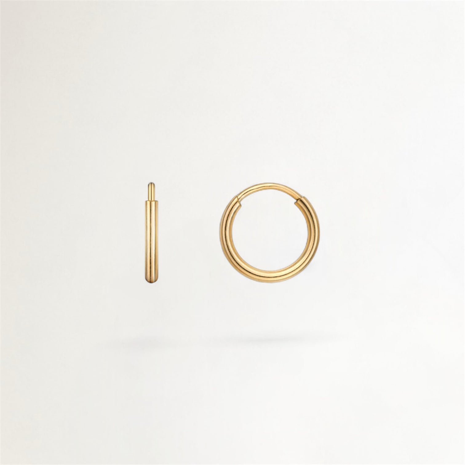 ARGOLLAS BAÑADAS EN ORO 10MM